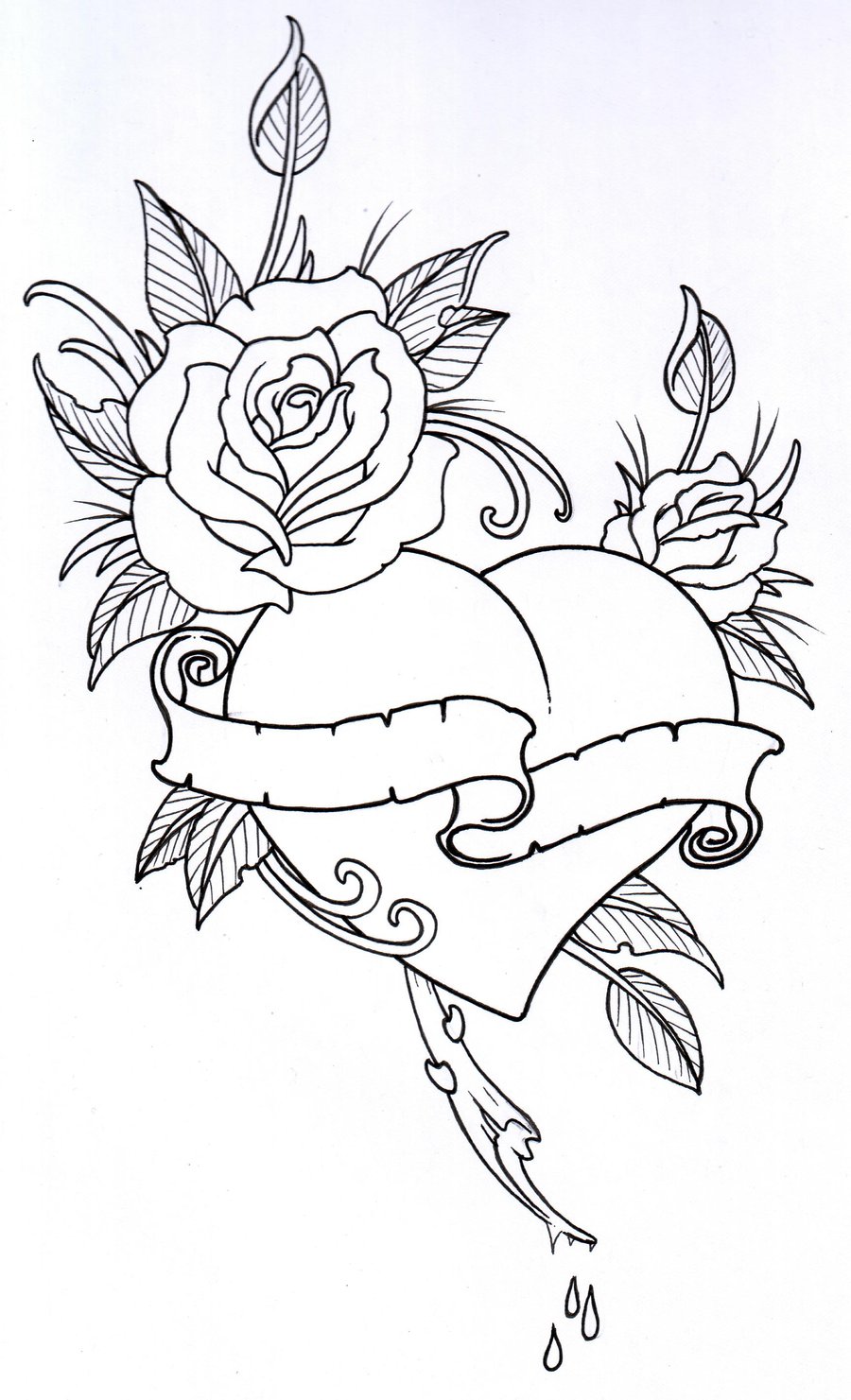 rose-drawing-outline-floweryweb1