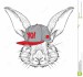 poster-image-rabbit-portrait-hip-hop-hat-vector-illustration-65550786