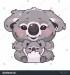 stock-vector-cute-koala-kawaii-cartoon-vector-character-adorable-and-funny-animals-mom-and-child-sitting-and-1496805302