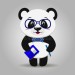 illustration-cute-panda-glasses-notebook-pen-cartoon-style-stands-light-background-vector-flat-design-notepad-103261748