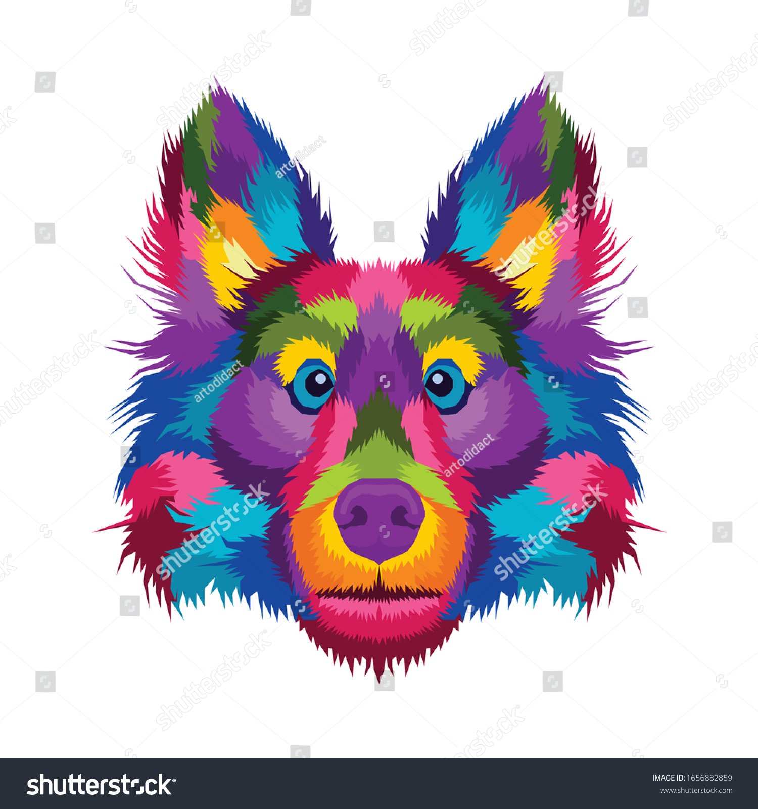 stock-vector-colorful-dog-pop-art-portrait-vector-illustration-1656882859