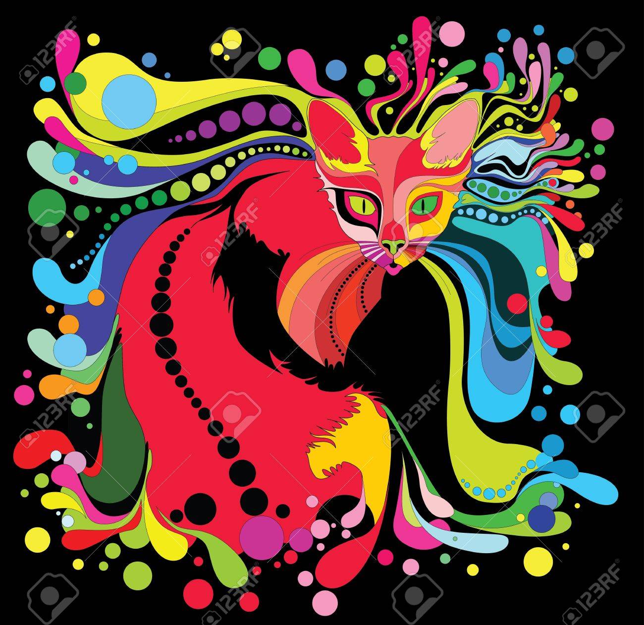 21087535-psychedelic-cat