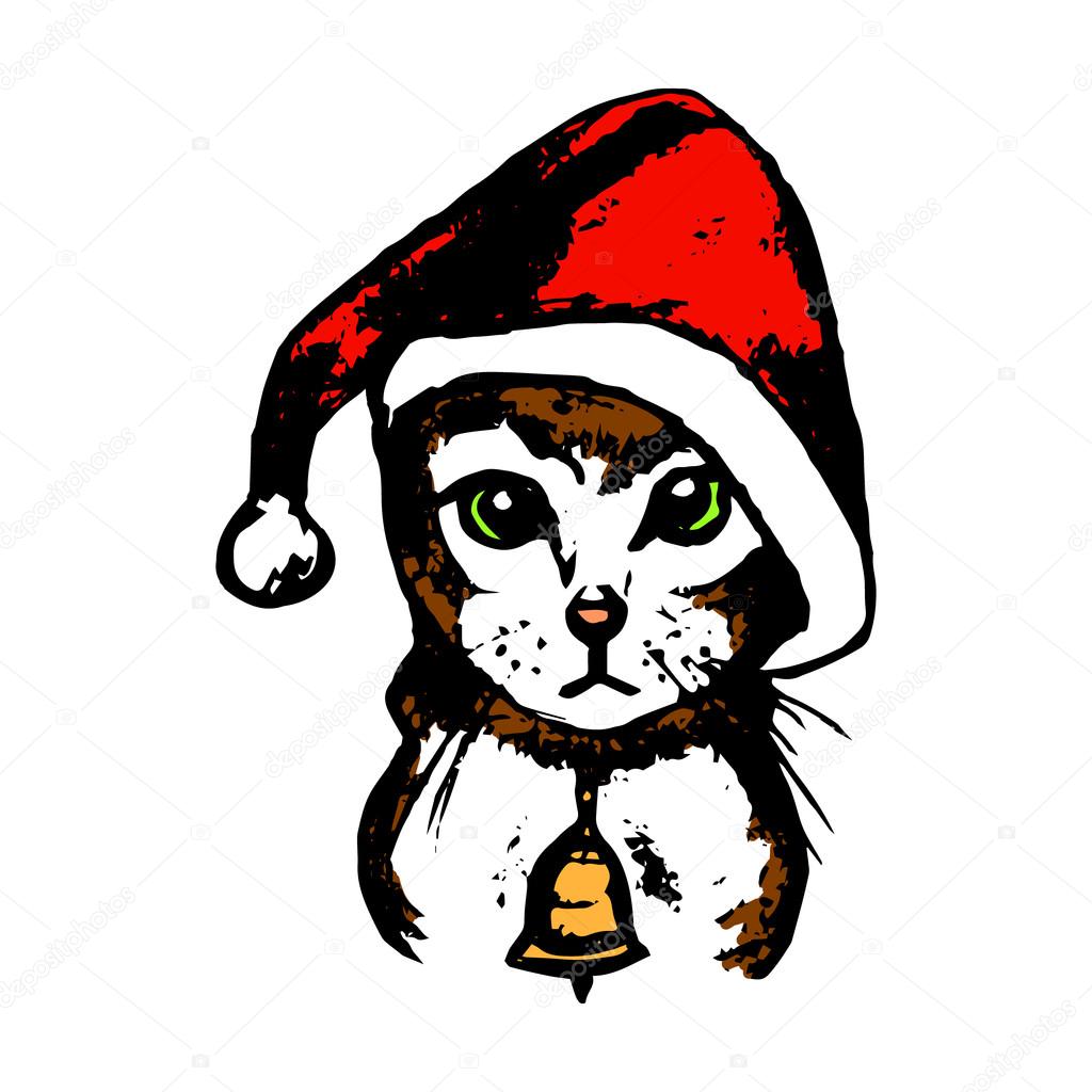 depositphotos_95757760-stock-illustration-kitten-santa-claus-hat-color